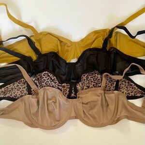 CUUP The Balconette Bra - Set of 4 in Size 34E(DD)